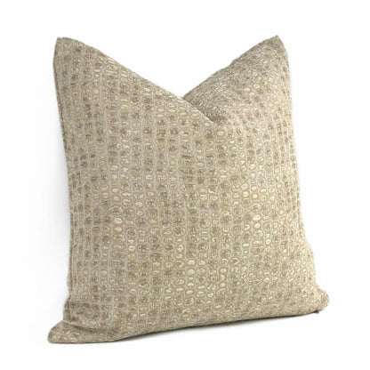 Crosby Champagne Beige Pebbles Pillow Cover - Aloriam