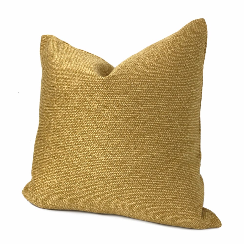 Curtis Gold Basketweave Texture Pillow Cover - Aloriam