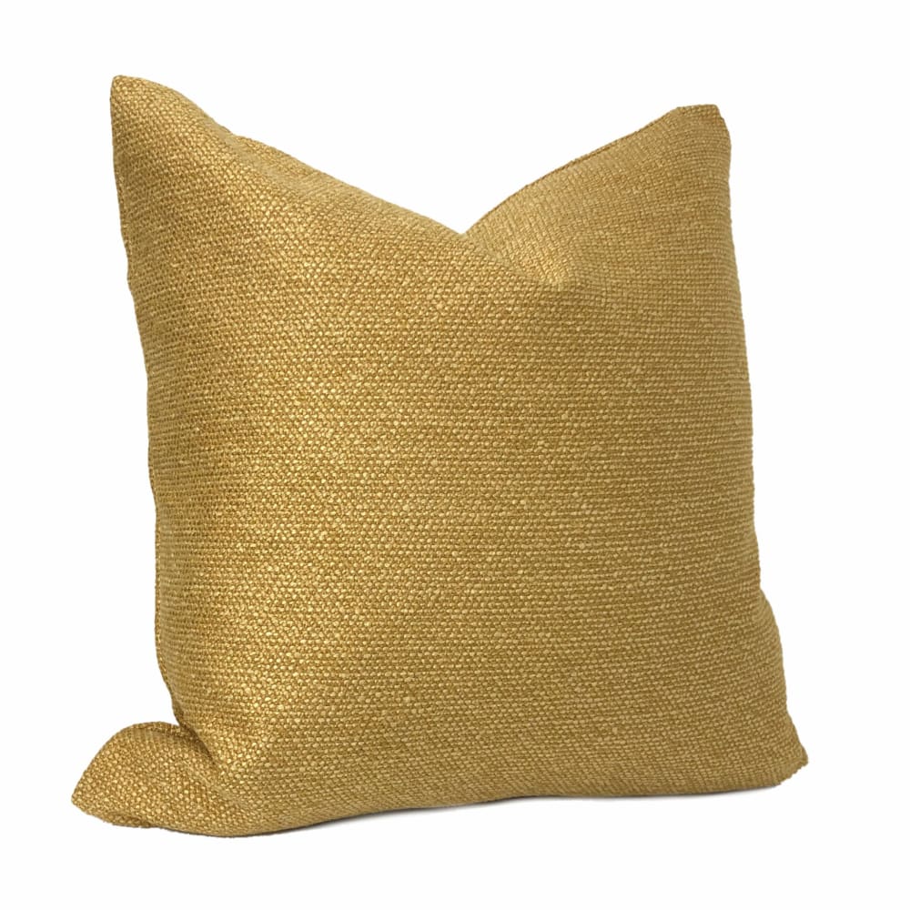 Curtis Gold Basketweave Texture Pillow Cover - Aloriam