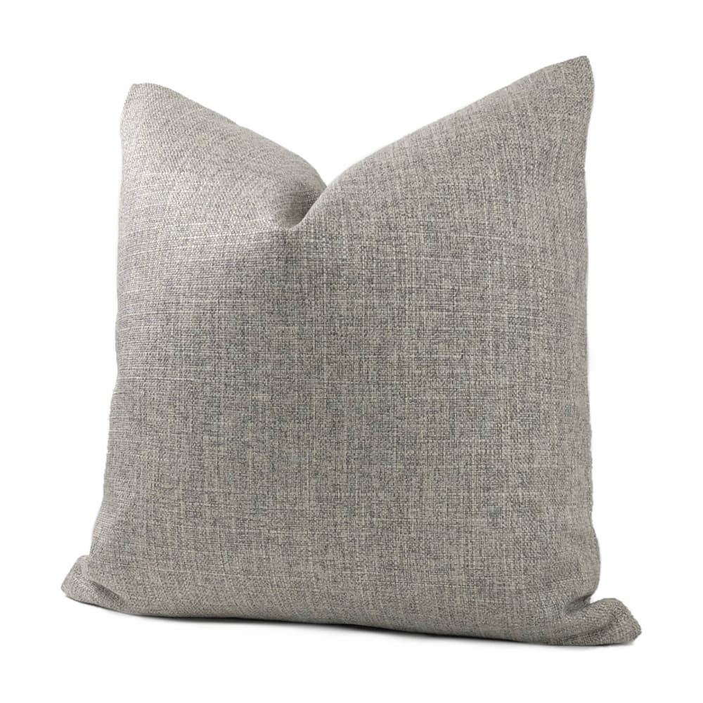 Curzon Light Gray Heather Basketweave Pillow Cover - Aloriam