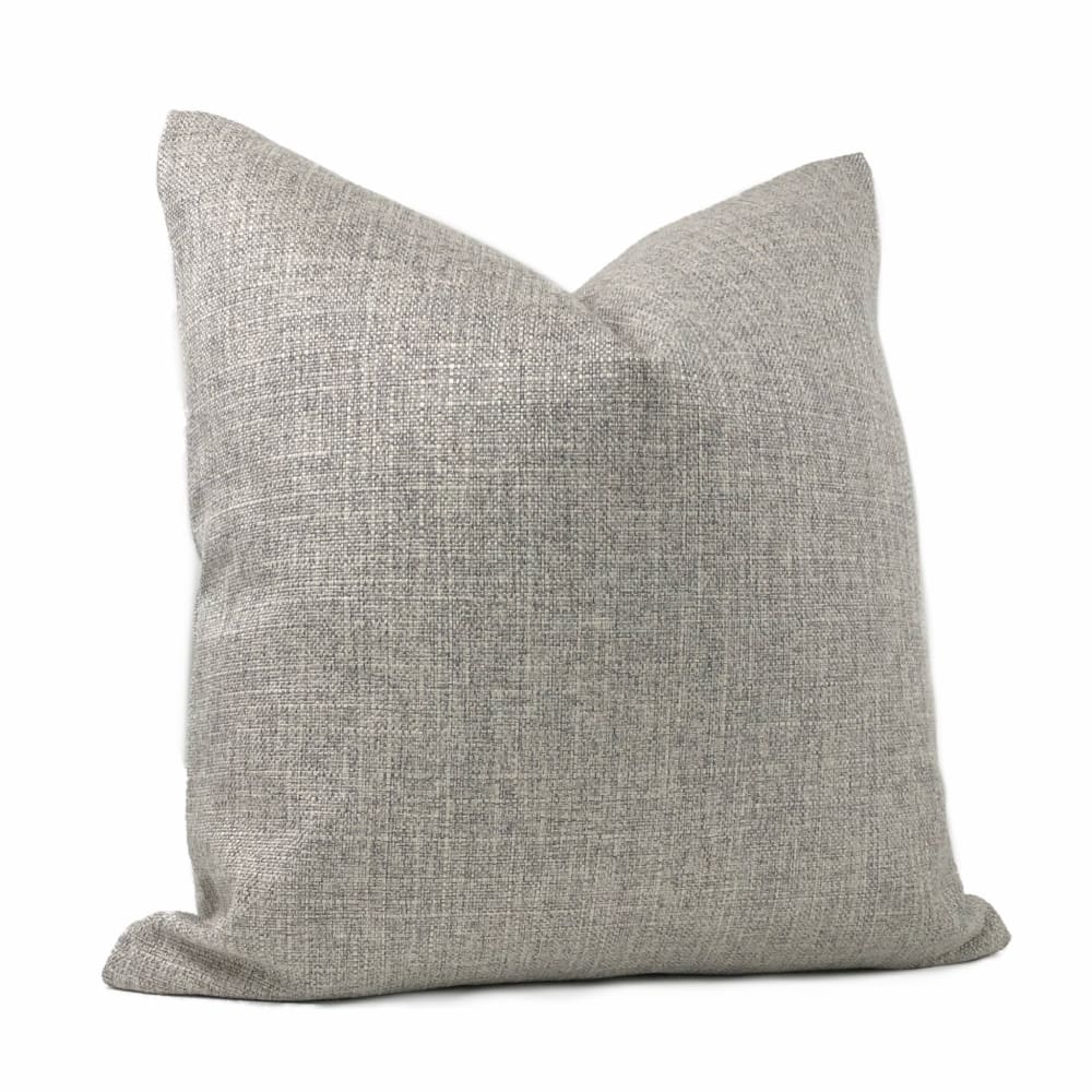 Curzon Light Gray Heather Basketweave Pillow Cover - Aloriam