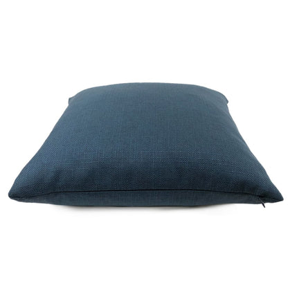 Curzon Navy Blue Basketweave Pillow Cover - Aloriam