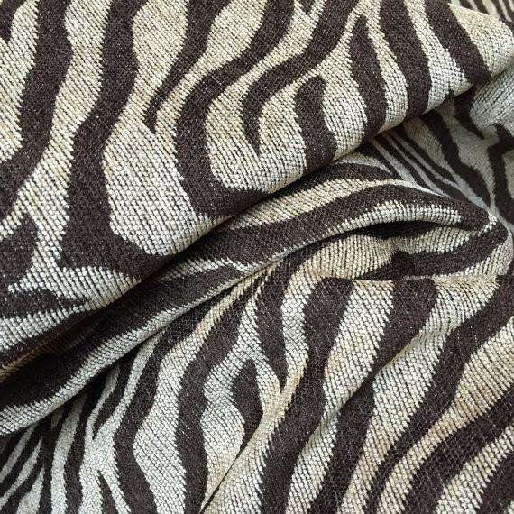 Dark Brown Beige Tiger Animal Stripe Chenille Pillow Cushion Cover Cushion Pillow Case Euro Sham 16x16 18x18 20x20 22x22 24x24 26x26 28x28 Lumbar Pillow 12x18 12x20 12x24 14x20 16x26 by Aloriam