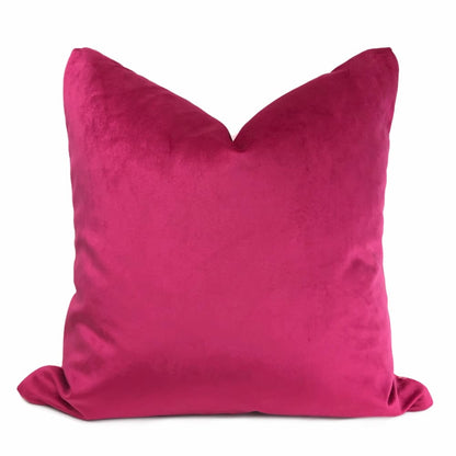 Dark Pink Libretto Microfiber Velvet Pillow Cover - Aloriam