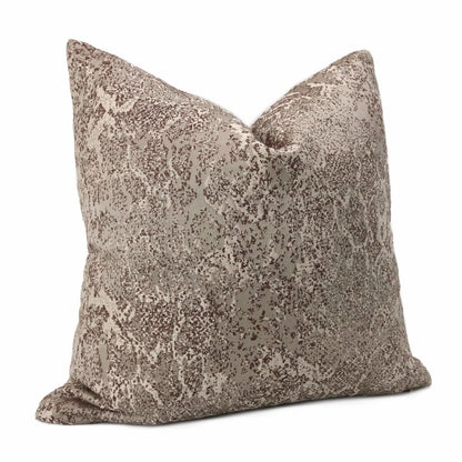 Denali Brown Abstract Texture Pillow Cover - Aloriam