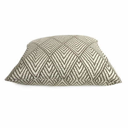 Designer Tahitian Stitch Tusk Stacked Diamonds Geometric Pillow Cover (Made from Lacefield Designs Fabric) Cushion Pillow Case Euro Sham 16x16 18x18 20x20 22x22 24x24 26x26 28x28 Lumbar Pillow 12x18 12x20 12x24 14x20 16x26 by Aloriam