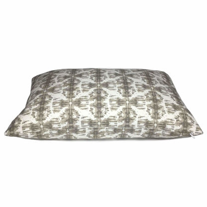 Lacefield Designs Nobu Tribal Ikat Taupe Brown White Pillow Cover