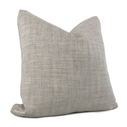 Duncan Gray Herringbone Pillow Cover - Aloriam