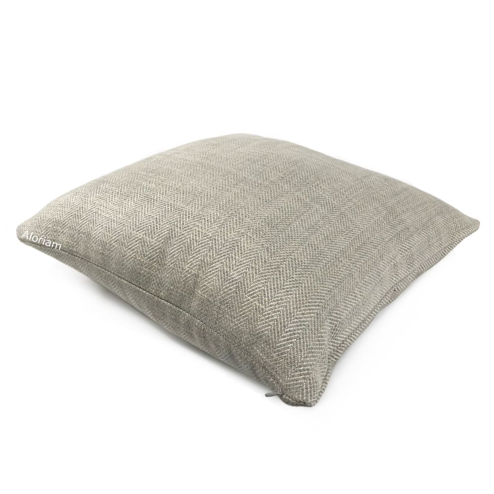 Duncan Gray Herringbone Pillow Cover - Aloriam