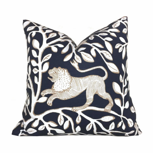 Dwell Studio Pantheon Navy Blue White Pillow Cushion Cover Cushion Pillow Case Euro Sham 16x16 18x18 20x20 22x22 24x24 26x26 28x28 Lumbar Pillow 12x18 12x20 12x24 14x20 16x26 by Aloriam