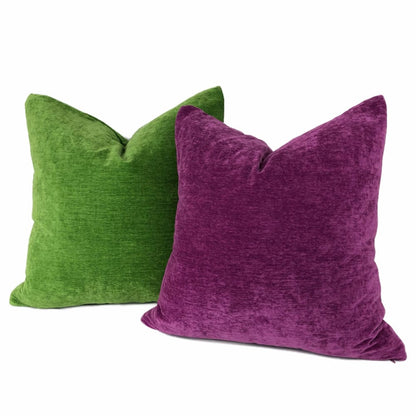 Dynasty Envy Green Chenille Velvet Pillow Cover - Aloriam