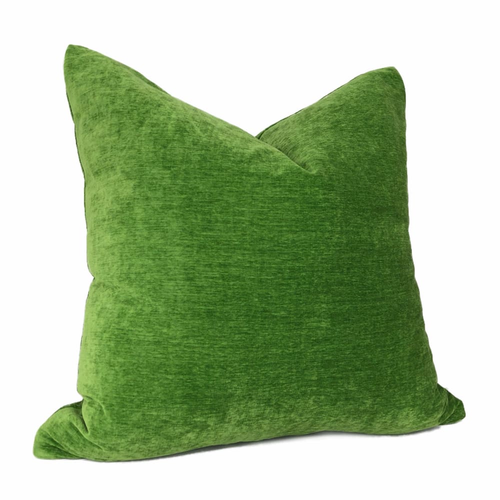 Dynasty Envy Green Chenille Velvet Pillow Cover - Aloriam