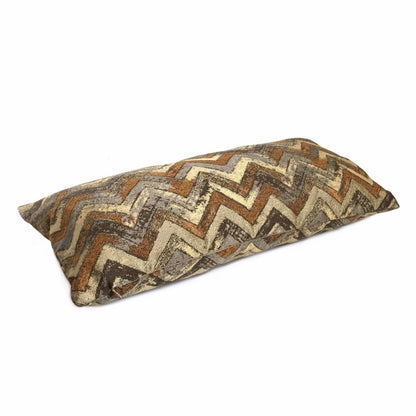 Earth Tones Herringbone Chevron Geometric Pillow Cover by Aloriam