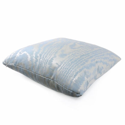 Elsa Ice Blue Faux Bois Pillow Cover - Aloriam