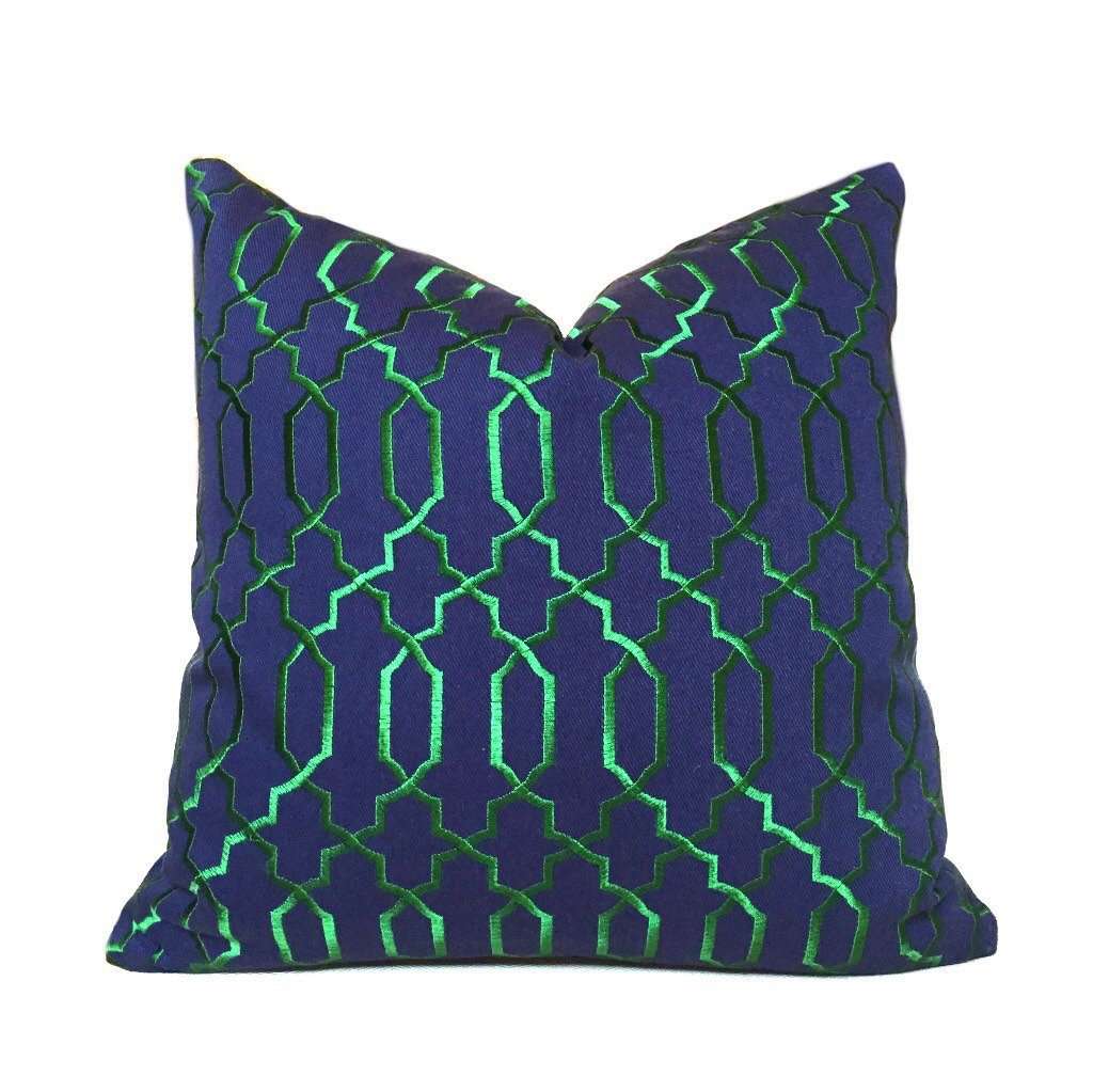 Emerald green outdoor shops pillows