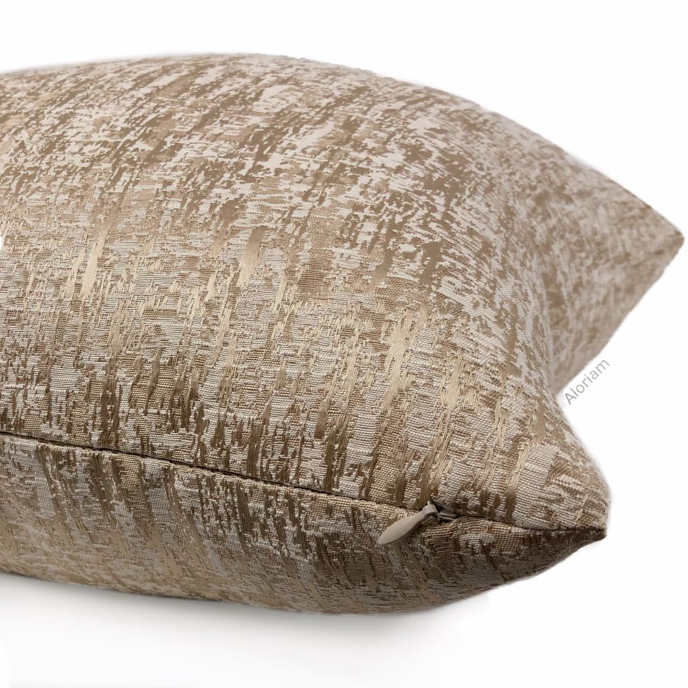 Emmanuel Cafe Ecru Modern Texture Pillow Cover - Aloriam