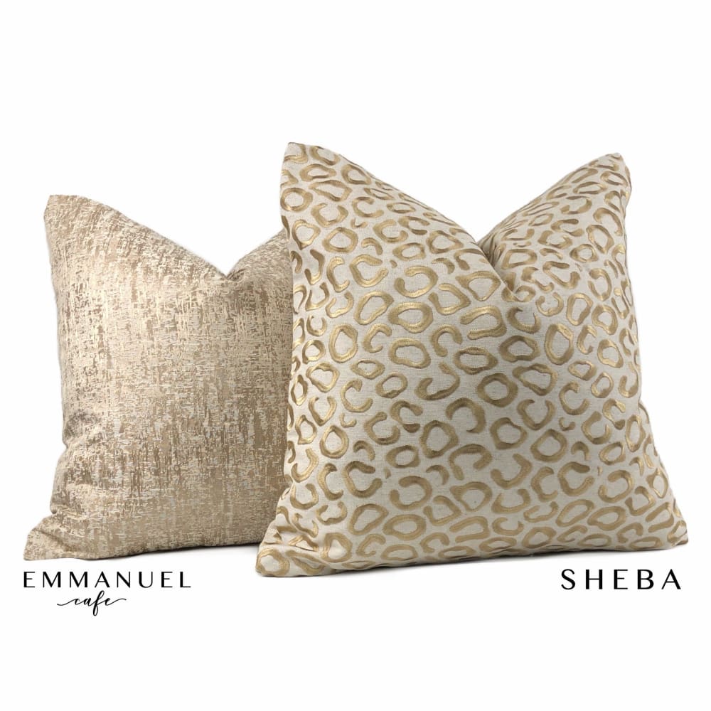 Emmanuel Cafe Ecru Modern Texture Pillow Cover - Aloriam