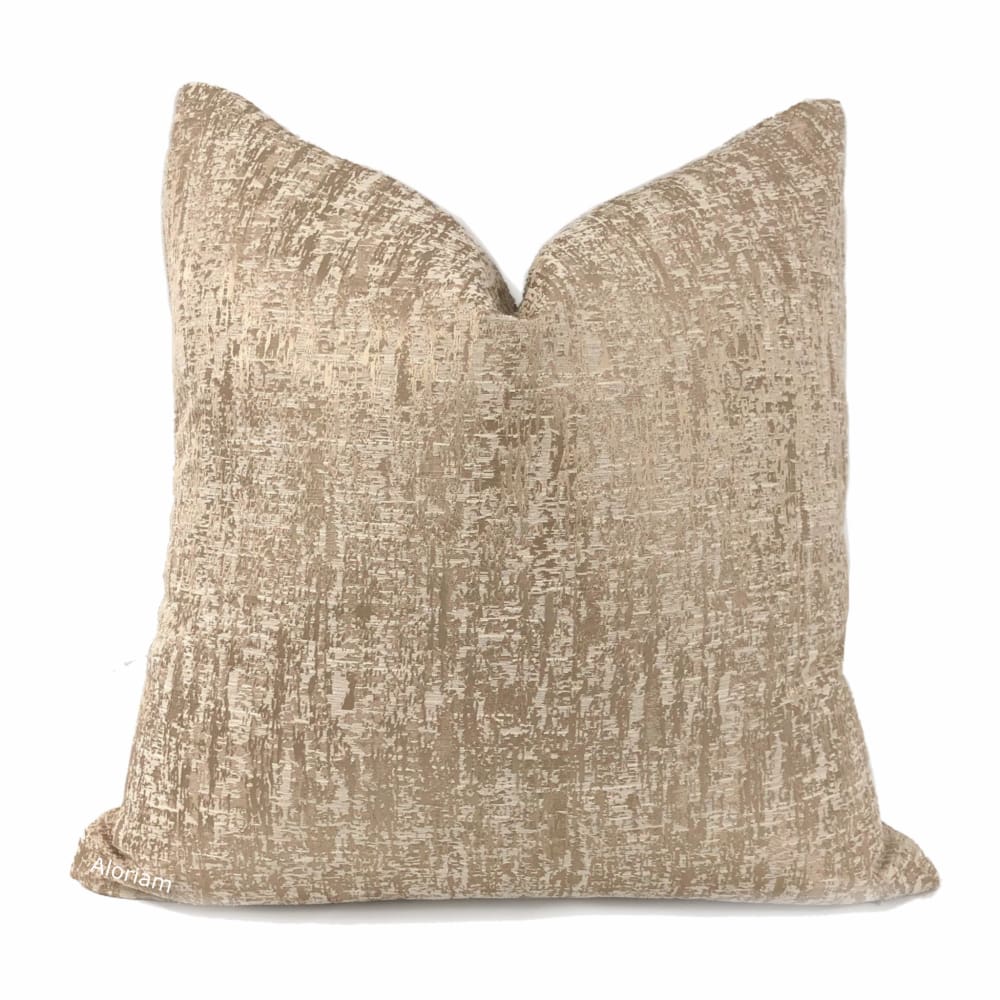 Emmanuel Cafe Ecru Modern Texture Pillow Cover - Aloriam