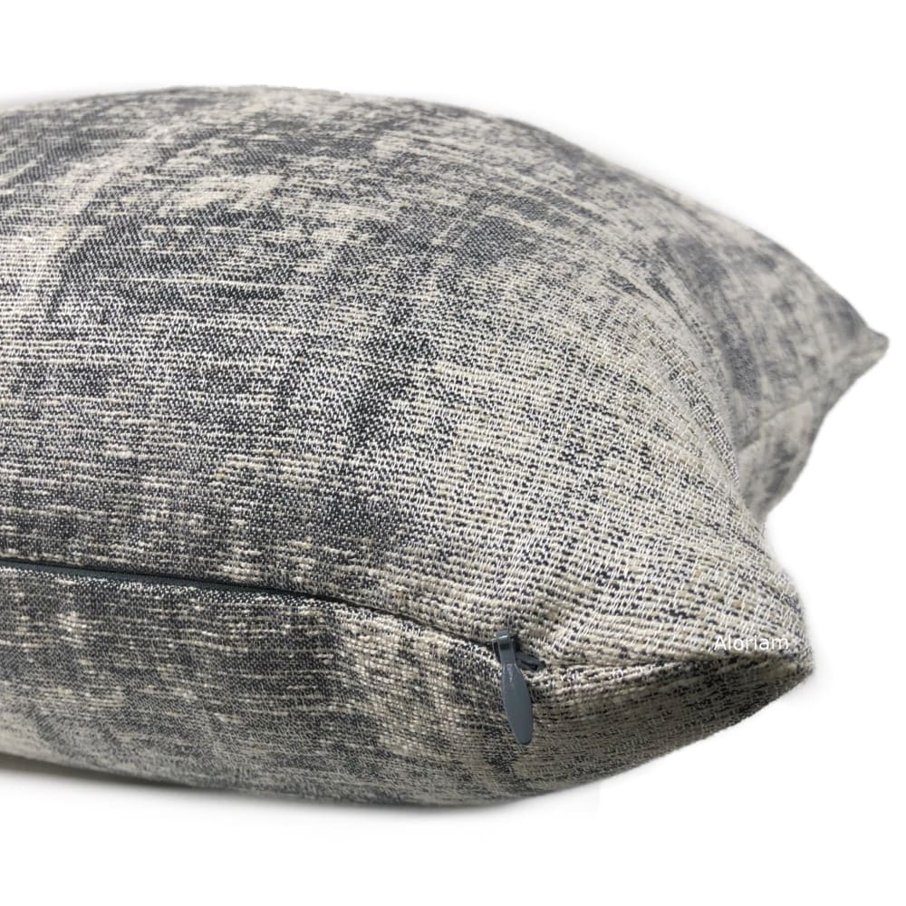 Emmett Modern Gray Tonal Pillow Cover - Aloriam