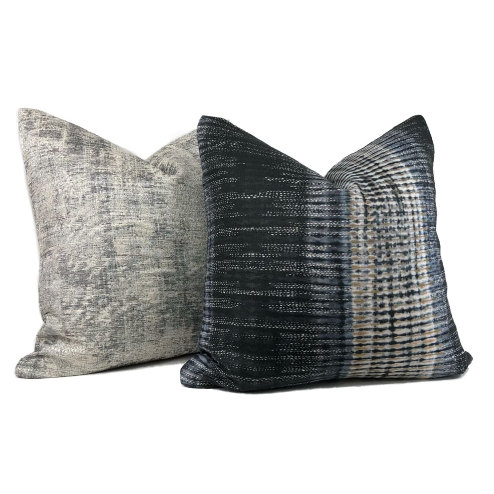 Emmett Modern Gray Tonal Pillow Cover - Aloriam