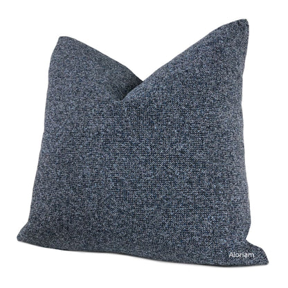 Everett Blue Gray Tweed Pillow Cover - Aloriam