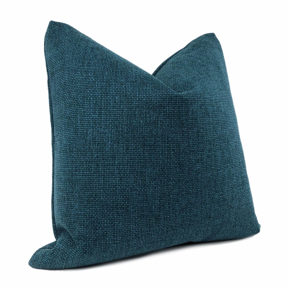 Frazier Teal Green Basketweave Pillow Cover - Aloriam