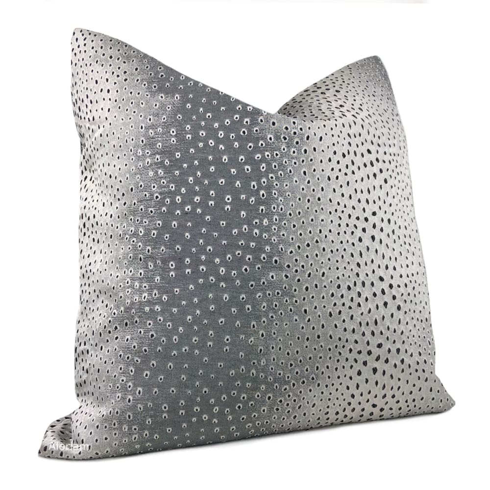 Geko Gray Onyx Lizard Texture Pillow Cover - Aloriam