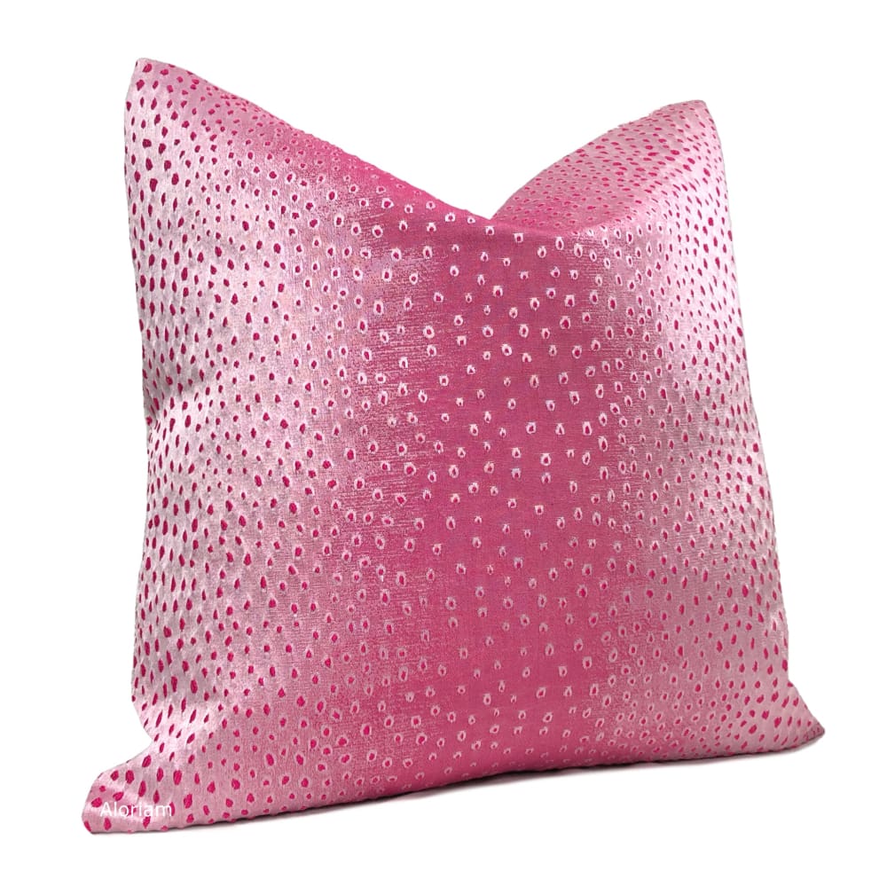 Geko Pink Lizard Texture Pillow Cover - Aloriam