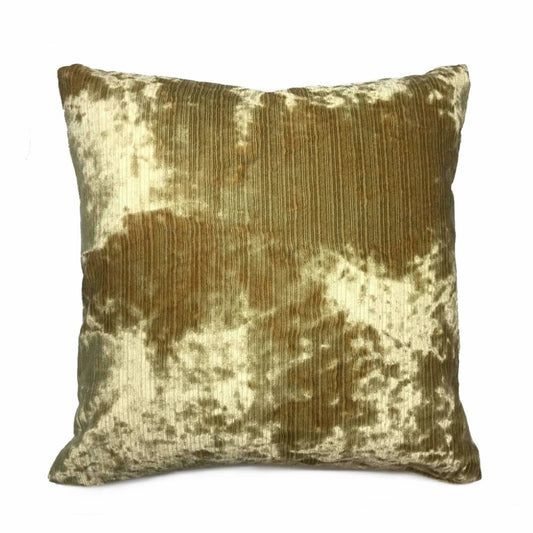 Gold Crushed Strie Velvet Pillow Cover