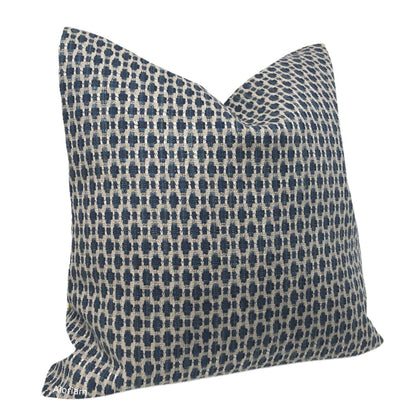 Graham Blue Beige Checks Pillow Cover - Aloriam