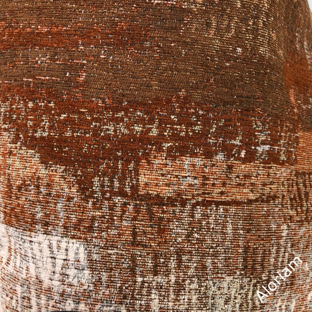 Grand Teton IV Rust Terracotta Brown Texture Pillow Cover - Aloriam