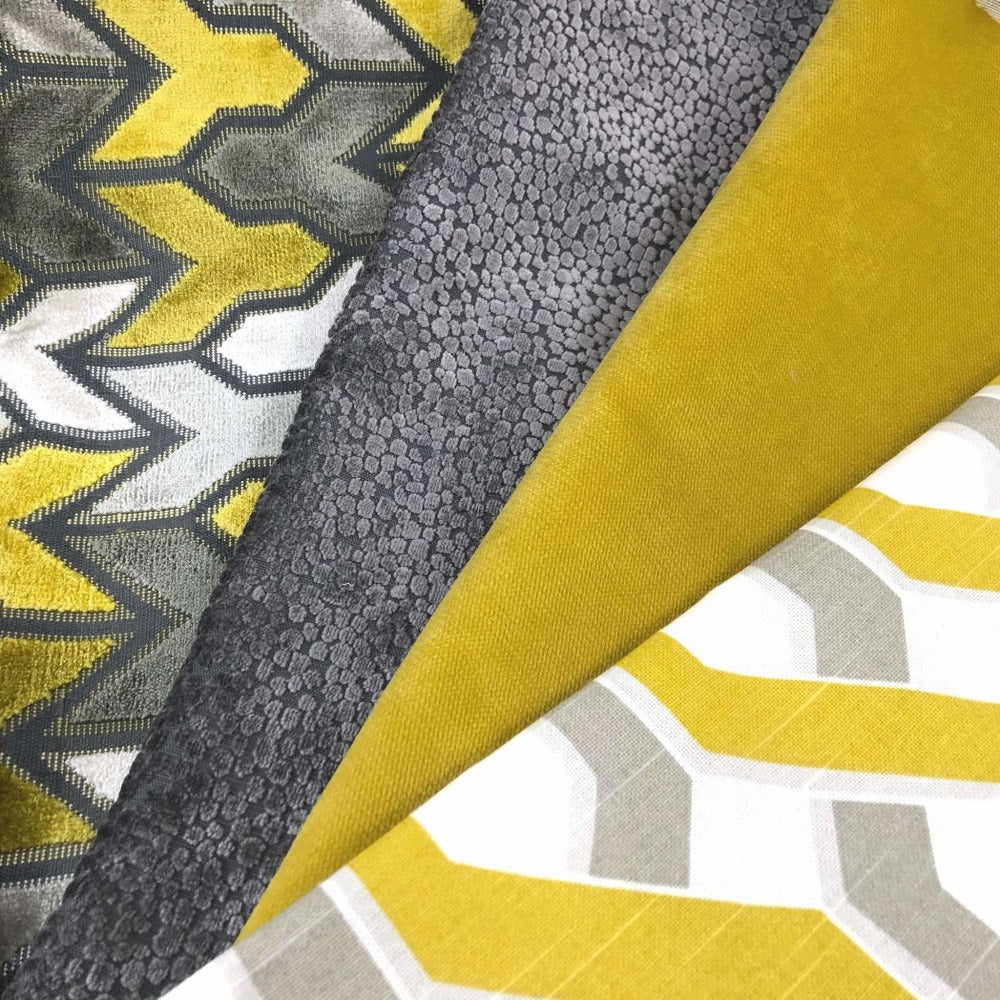 Gray Yellow White Twisted Geometric Stripe Pillow Cover Cushion Pillow Case Euro Sham 16x16 18x18 20x20 22x22 24x24 26x26 28x28 Lumbar Pillow 12x18 12x20 12x24 14x20 16x26 by Aloriam