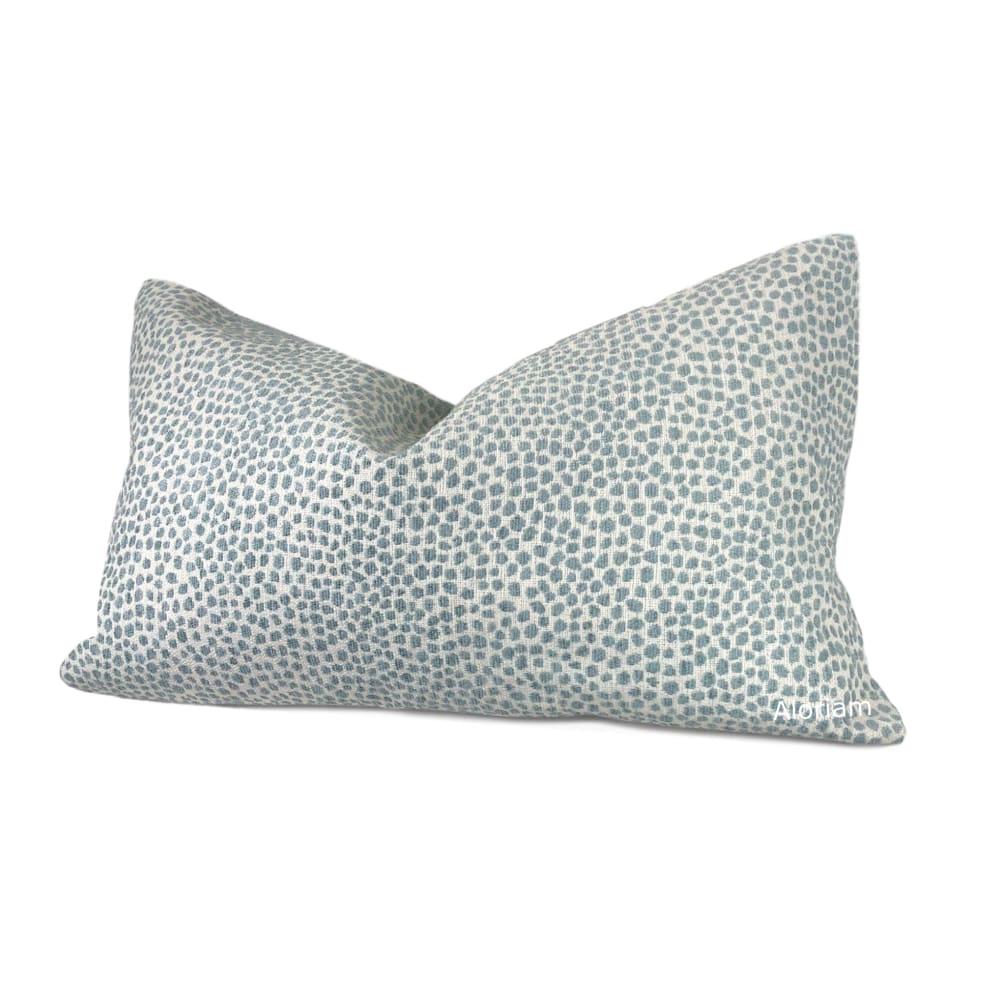 Harper Mineral Green Chenille Dots Pillow Cover - Aloriam