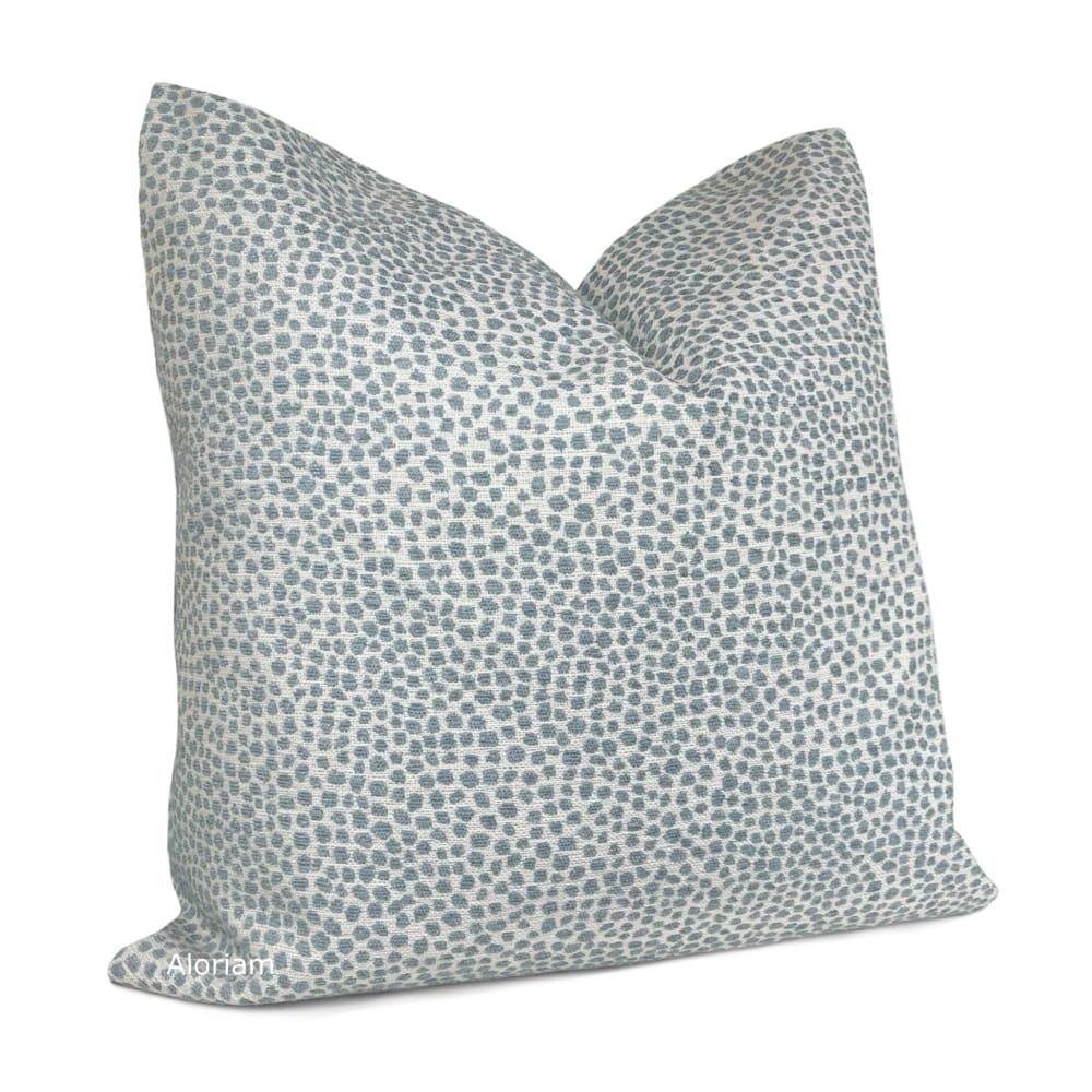 Harper Mineral Green Chenille Dots Pillow Cover - Aloriam