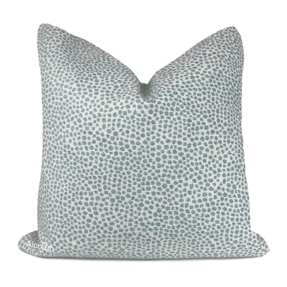 Harper Mineral Green Chenille Dots Pillow Cover - Aloriam