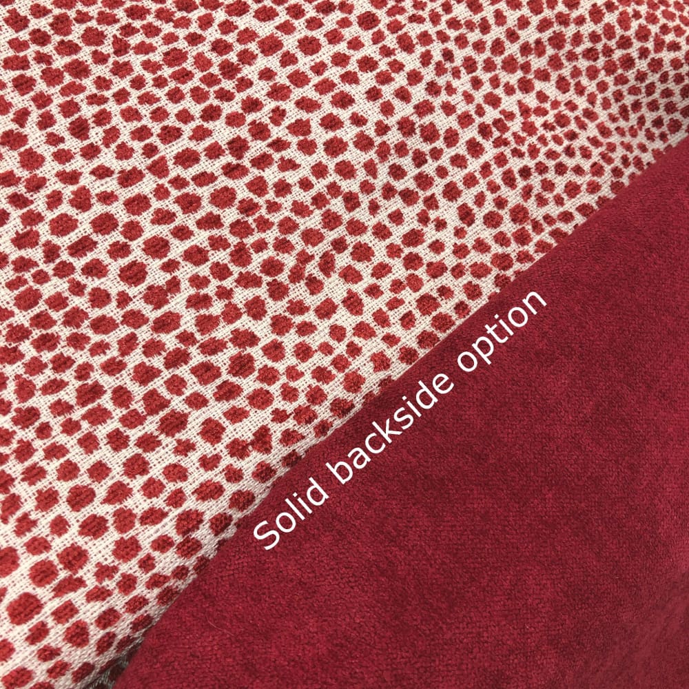 Harper Red Chenille Dots Pillow Cover - Aloriam