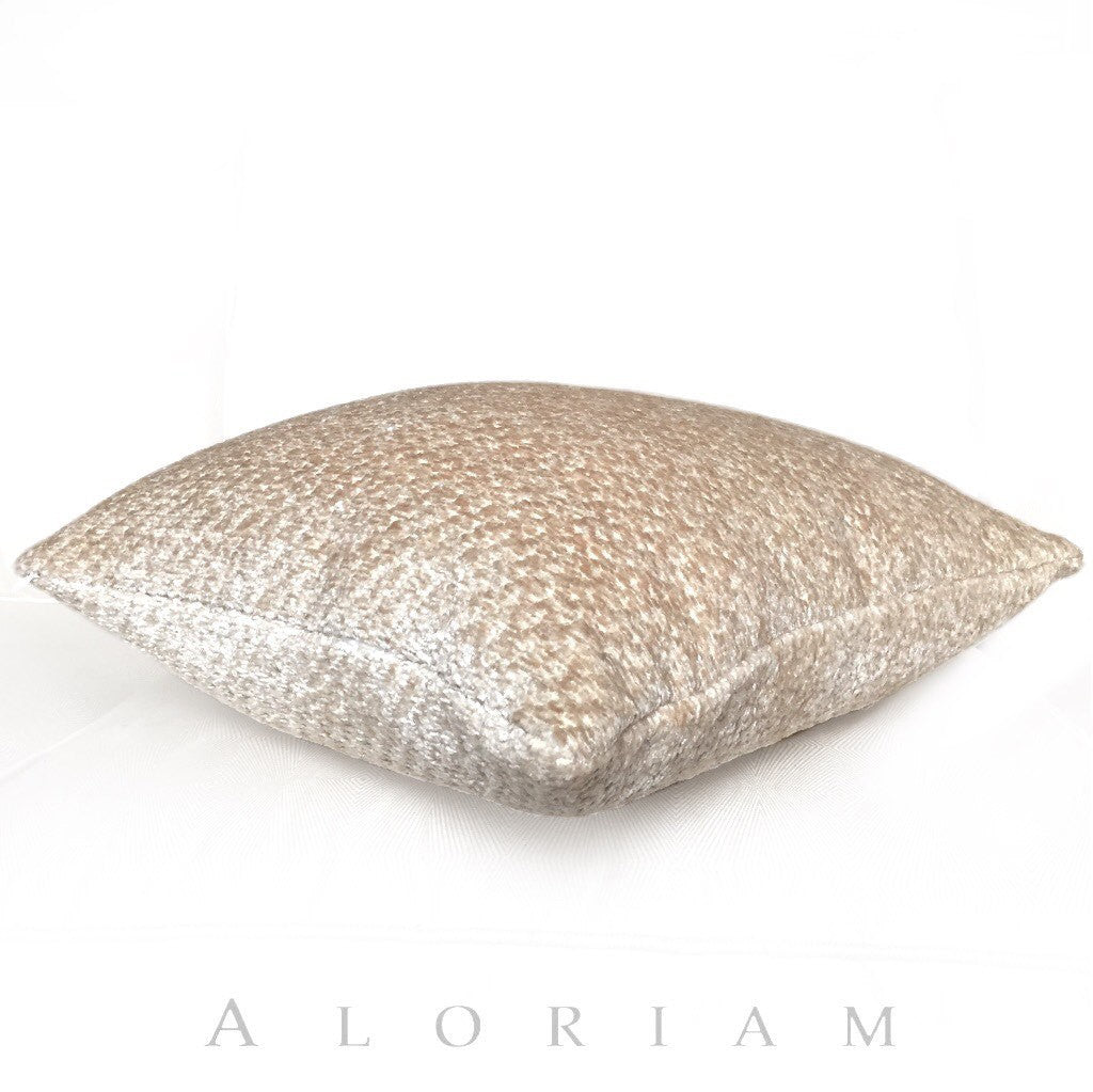 Vanilla Cream Texture Chenille Pillow Cushion Cover