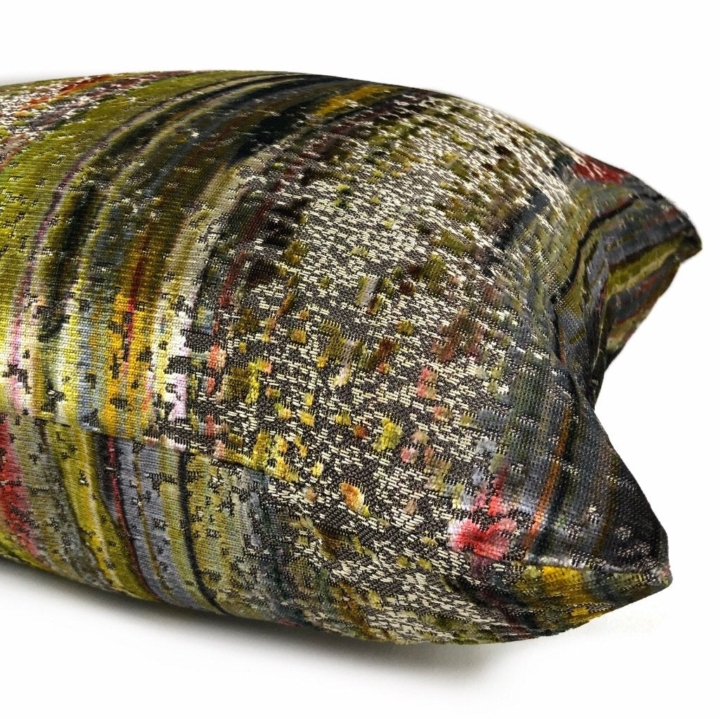 S Harris Brushstroke Velvet Coralstone Modern Abstract Art Pillow Cover (In Stock Sizes)