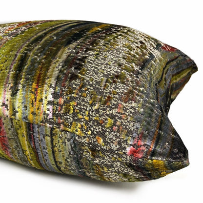 S Harris Brushstroke Velvet Coralstone Modern Abstract Art Pillow Cover (In Stock Sizes)