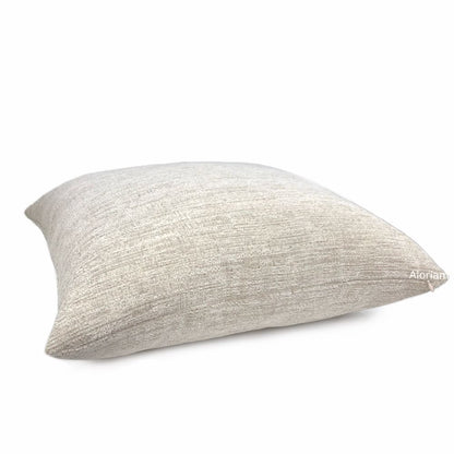 Irving Oatmeal Chenille Pillow Cover - Aloriam