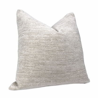 Irving Oatmeal Chenille Pillow Cover - Aloriam