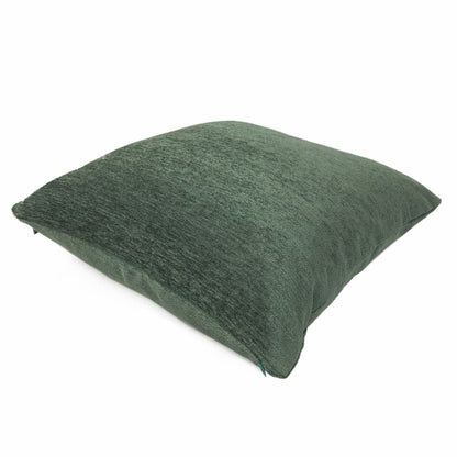 Jacob Solid Forest Green Chenille Pillow Cover - Aloriam