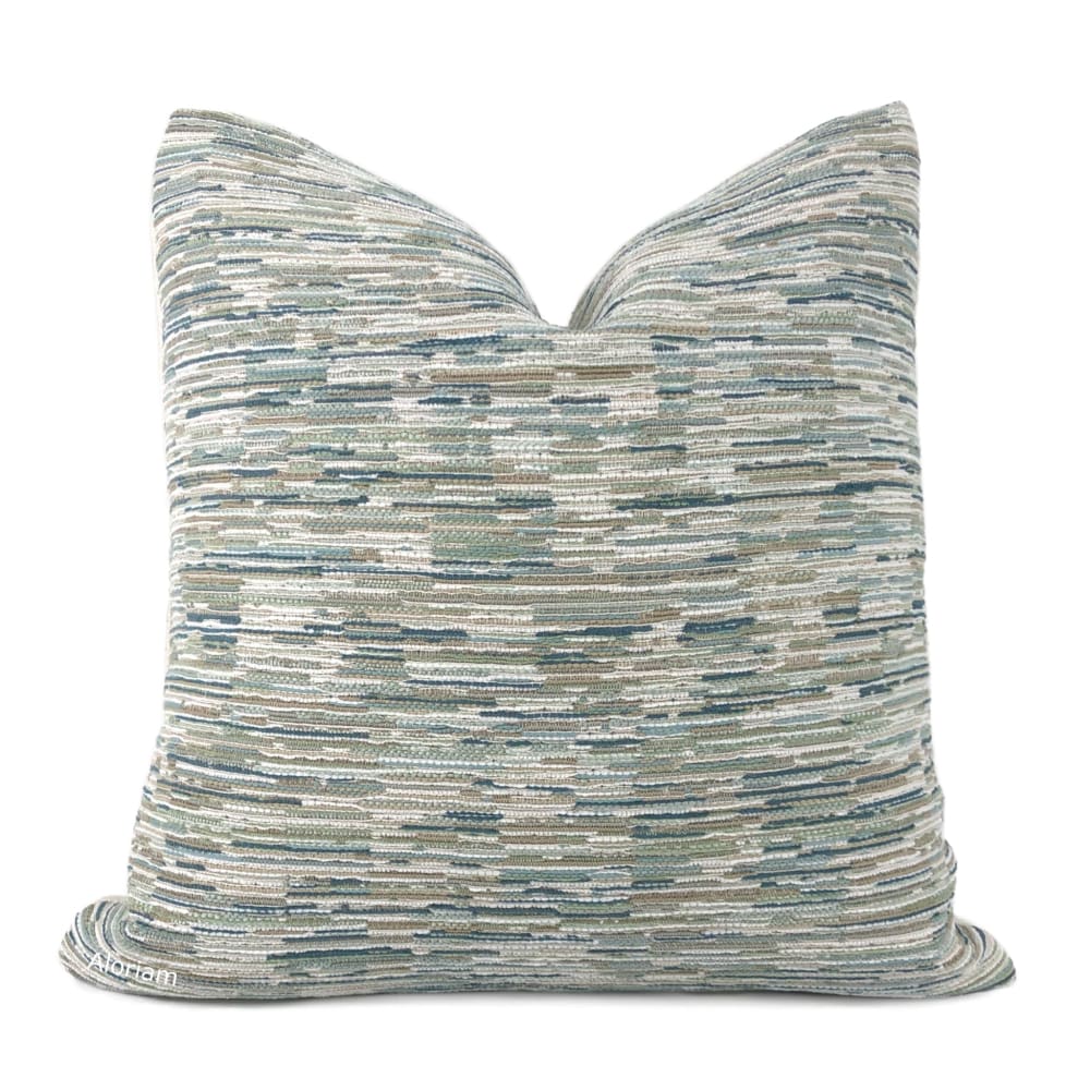 Jericho Green Brown Cream Texture Pillow Cover - Aloriam