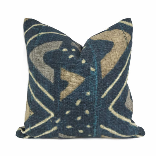 Jula African Tribal Mali Mudcloth Cotton Print Pillow Cover - Aloriam