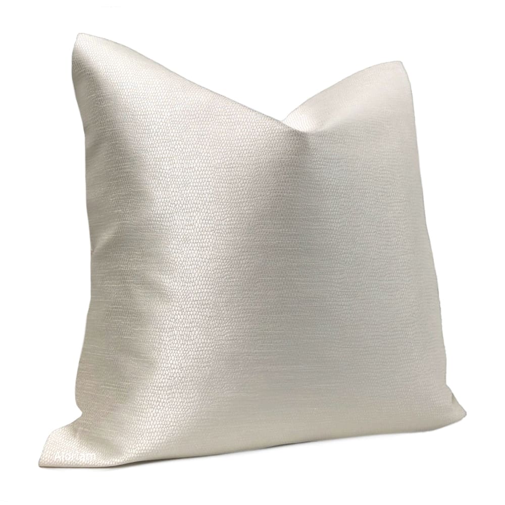 Keira Pearlescent Cream Texture Pillow Cover - Aloriam