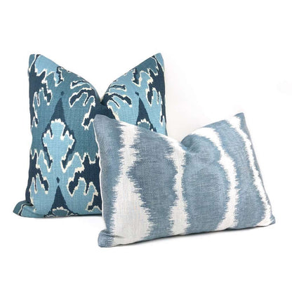 Kelly Wearstler Bengal Bazaar Teal Blue Linen Pillow Cover Cushion Pillow Case Euro Sham 16x16 18x18 20x20 22x22 24x24 26x26 28x28 Lumbar Pillow 12x18 12x20 12x24 14x20 16x26 by Aloriam