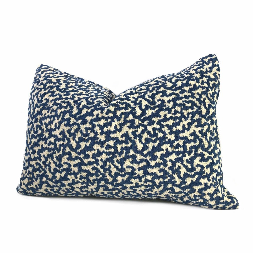 Duralee Eileen Boyd Kimball Indigo Pillow Cover