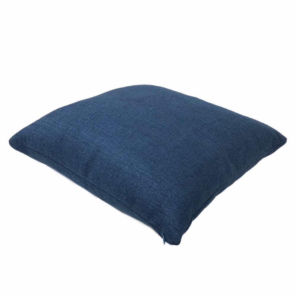 Kingston Atlantic Blue Solid Brushed Texture Pillow Cover - Aloriam