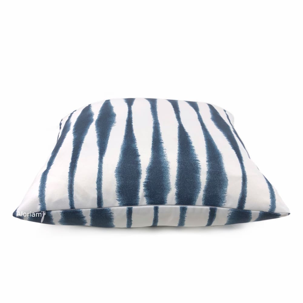 INDIGO || Navy Indoor/Outdoor Pillow Cover ∙ Outdoor Pillow ∙ on sale Indigo Pillow ∙ Navy Stripe Pillow ∙ Navy Pillow ∙ Outdoor Lumbar