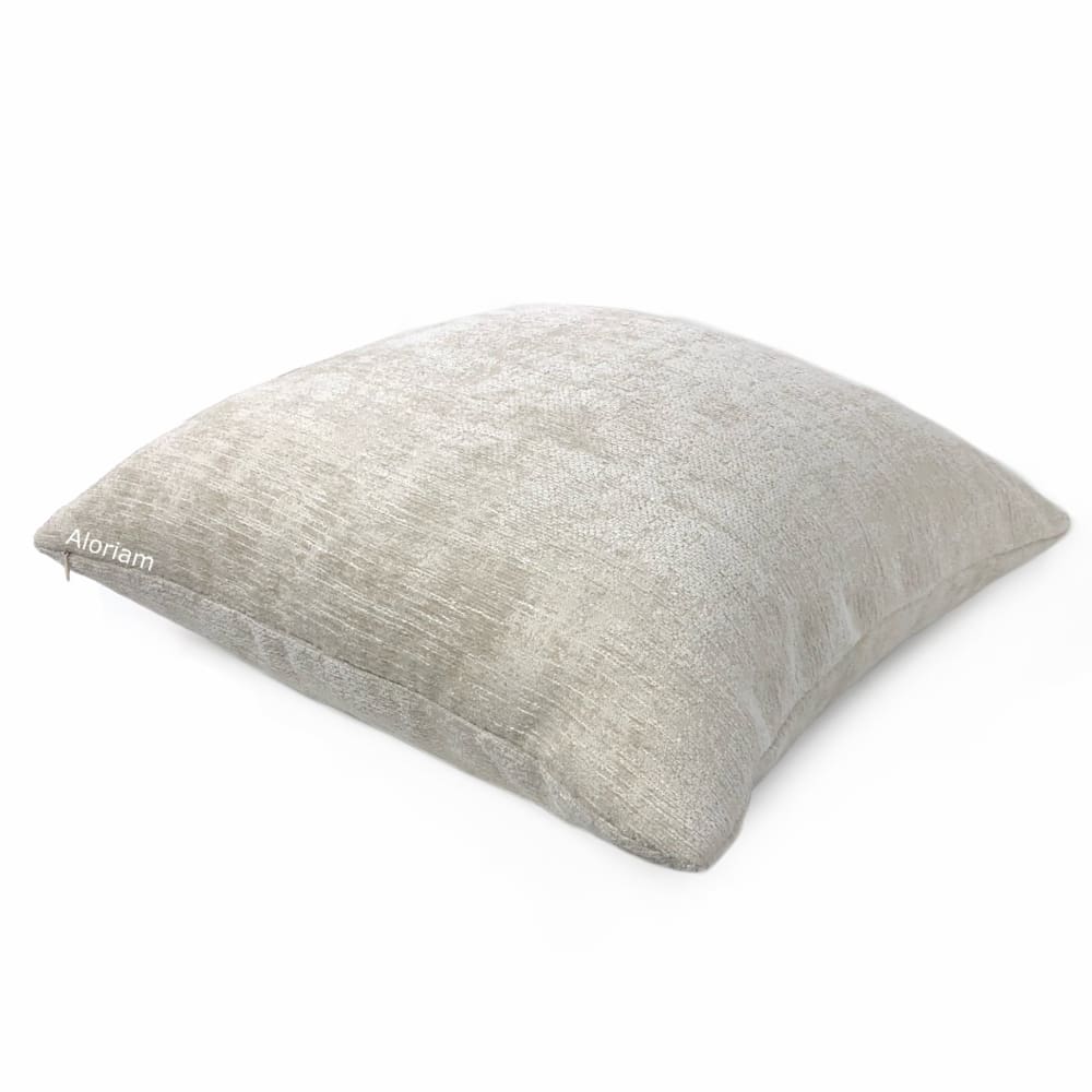 Knox Limestone Slub Textured Chenille Pillow Cover - Aloriam